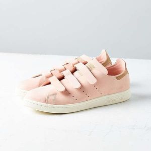 adidas + UO Nubuck Stan Smith Sneaker (Velcro, Rose)